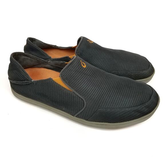 Olukai Nohea Mesh Men's Slip Ons Loafers Moc Gray Size 12 - Picture 1 of 9